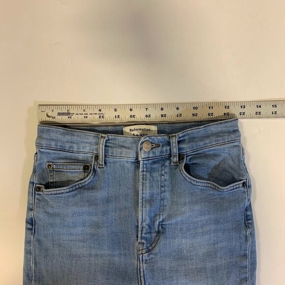 Reformation Jeans Women's High & Skinny Stretch Crop in Barbados‎ Jeans Size 28 - Picture 9 of 12